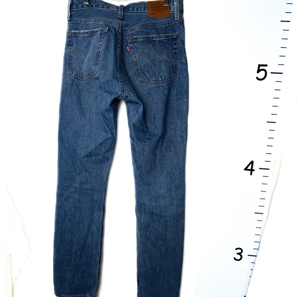 Levi's‎ 501 Distressed Button Fly Blue Jeans 30